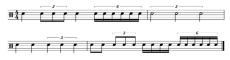 Kýblova bubenická školka - triolové dělení