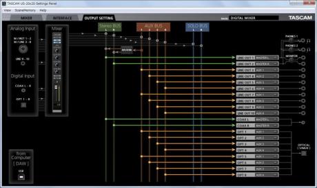 Tascam US-20x20 - USB zvuková karta