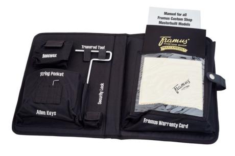 Framus: Součástí uživatelských sad nástrojů řady Masterbuilt bude nyní také složka s certifikáty