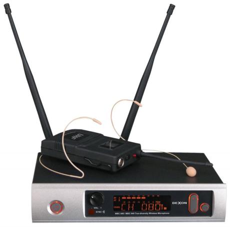 Dexon: MBC 940 moderní true-diverizty UHF bezdrátový mikrofon s IR portem