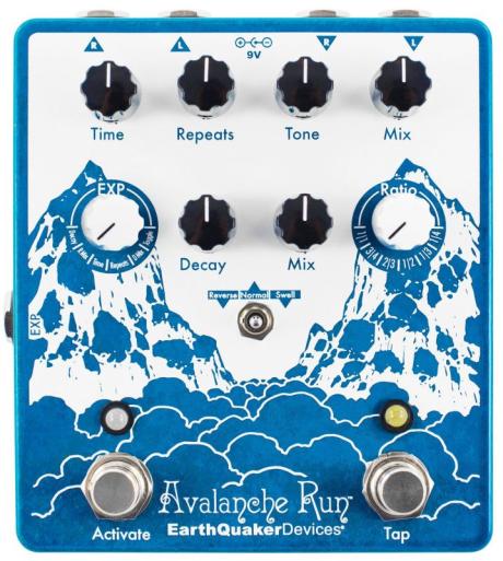 EarthQuaker Devices Avalanche Run V2 - nápadité spojení reverbu a delaye