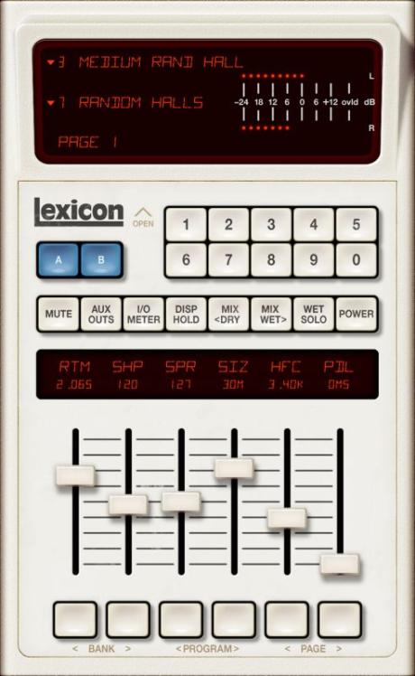 Universal Audio Lexicon 480L - světově jediná Lexiconem schválená emulace jejich slavného reverbu