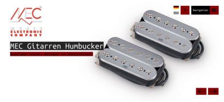 MEC Pickups: Nové webové stránky