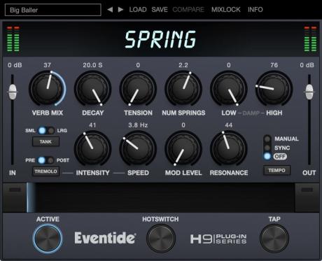 Eventide: Spring Reverb plug-in