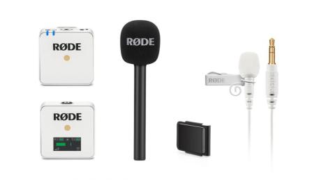 RØDE Microphones: Wireless GO a Lavalier GO v bílém provedení a praktické příslušenství Interview GO a MagClip GO
