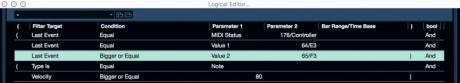 Nebojte se funkcí v DAW - Logical Editor - pokročilé podmínky