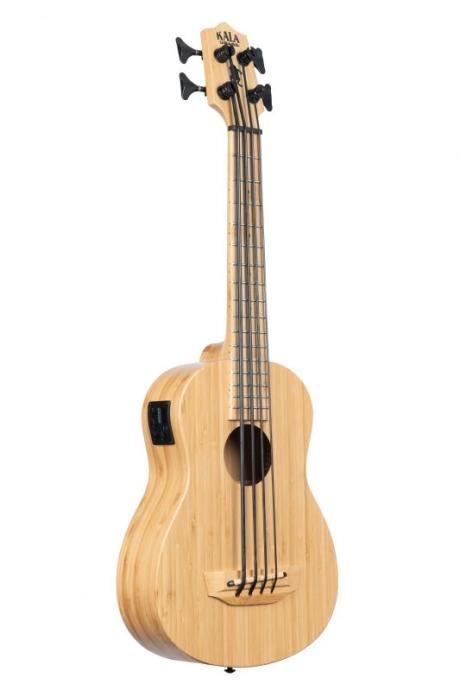 Kala: U-Bass ve verzích Bamboo, Burled Tamo Ash, Spalted Maple a Zebrawood