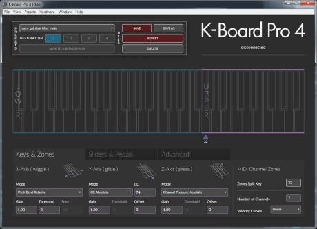 Keith McMillen K-Board Pro 4 - MPE ovladač s rozsahem čtyř oktáv