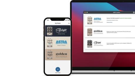 Universal Audio: Ovládací aplikace UAFX Control pro efektové krabičky 