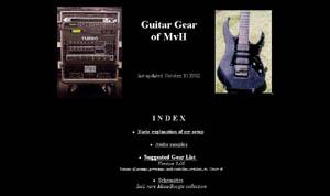Guitar Gear of MvH