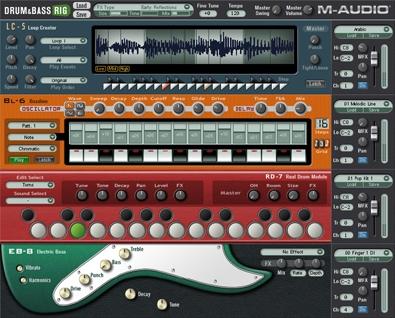 M-Audio Drum and Bass Rig