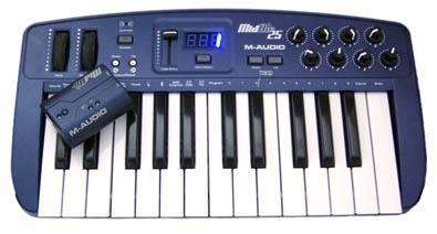 M-Audio MidAir 25 - klávesy s bezdrátovým přenosem MIDI dat