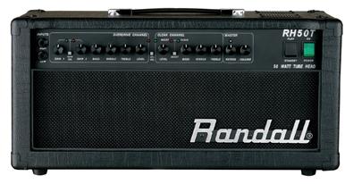 Randall RH50T - pseudo-čtyřkanálová celolampová kytarová hlava