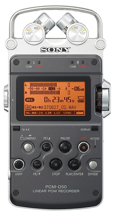 Sony PCM-D50 - dvoustopé nahrávací zařízení určené pro záznam v terénu