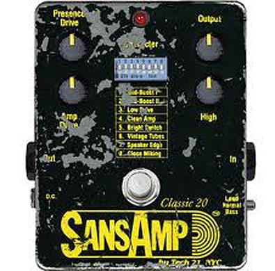 Sansamp Classic - Tech 21 - analogový simulátor kytarových aparatur