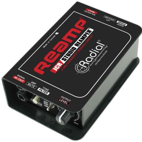 Radial Reamp JCR - box pro distribuci budícího signálu z multitracku do nástrojové aparatury