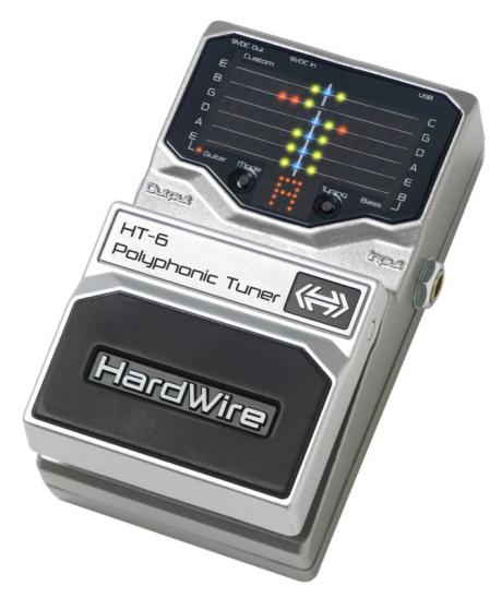 Hardwire HT-6 Polyphonic Tuner - pedálová ladička pro kytaru a baskytaru 