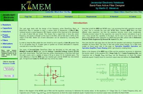 Freeware - Návrh filtrů K7MEM