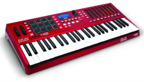 Akai MAX49 - klávesový ovladač s polovyváženou klaviaturou