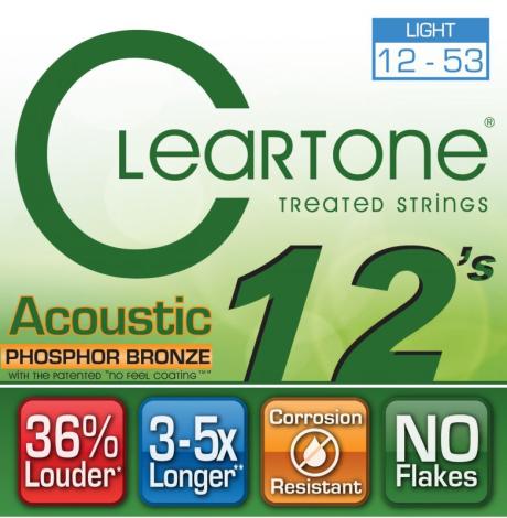 Cleartone Acoustic 12’s Phosphor Bronze - kytarové struny