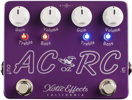 Xotic Effects AC/RC-OZ - kombinace zkreslení efektů Xotic Effects AC Booster a RC Booster v jednom pedálu