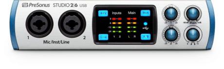 PreSonus Studio 26 - šestikanálová USB zvuková karta vybavená MIDI
