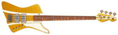 Sandberg Forty Eight - baskytara neobvyklého tvaru odkazujícího na Gibson Explorer
